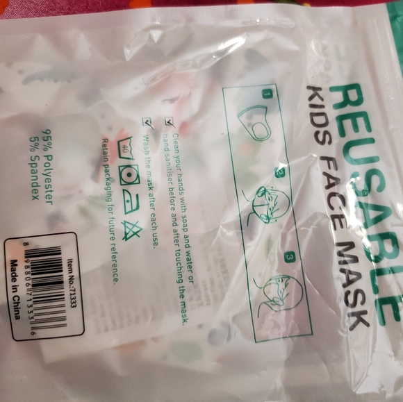 Dinosaur 🦕 child's face mask reusable/ dino cover - Picture 4 of 7